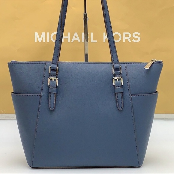 MICHAEL KORS Charlotte Large Leather Top-Zip Tote - Picture 3 of 16